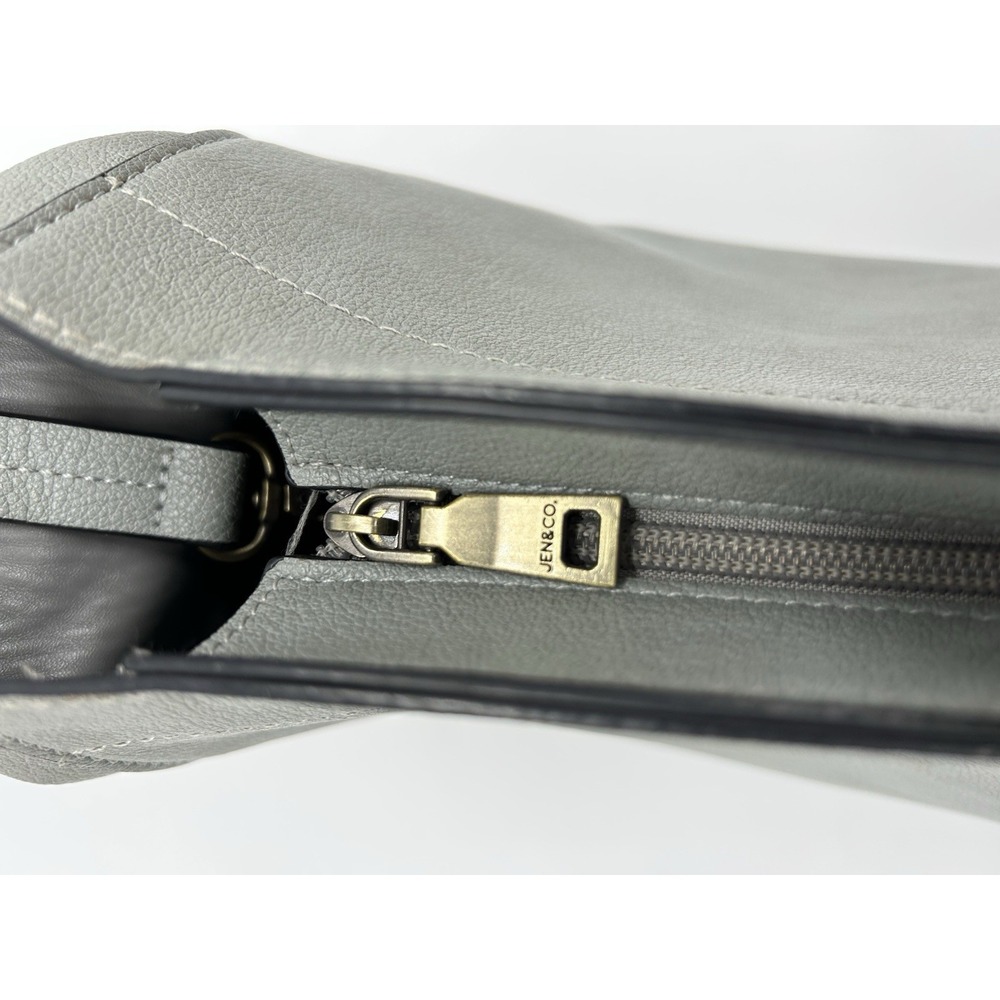 Jen & Co Penny Vegan Leather Bucket Bag Crossbody Guitar Strap - Picture 10 of 15